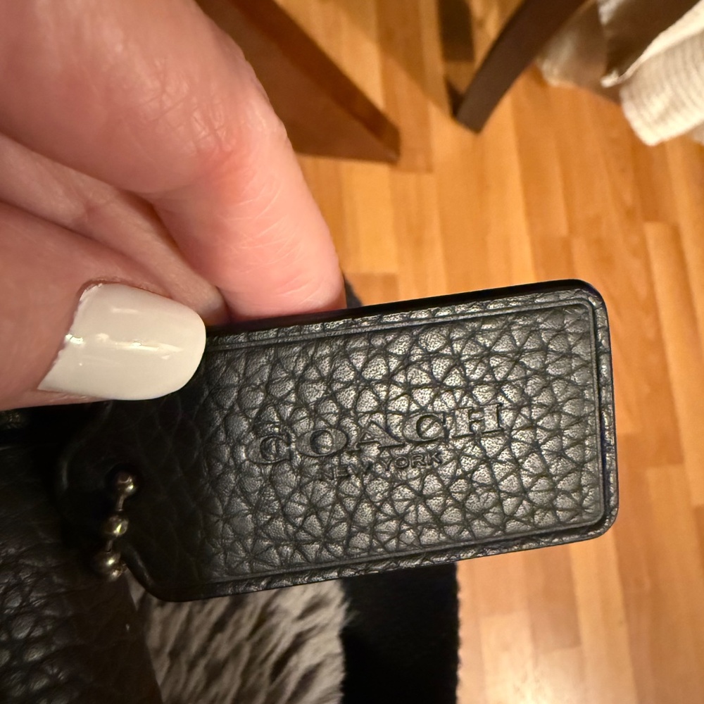 Coach Black Pebbled Leather Satchel Briefcase Bag - Picture 9 of 13